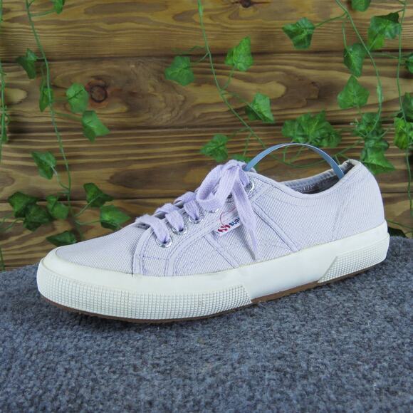 Superga Women's Sneaker Lavender Canvas‎ Sz 8.5 Medium Used 2025 - Picture 1 of 6